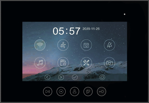 Монитор видеодомофона Marilyn HD Wi-Fi s (black) VZ фото 2